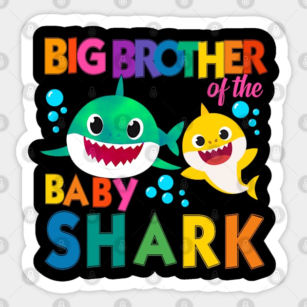 big brother of the baby shark Sticker by  Memosh Everything 